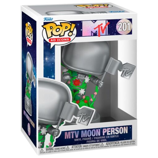 Mtv 40th Anniversary Pop! Vinile Figura Mtv Moon Person 9 Cm Funko