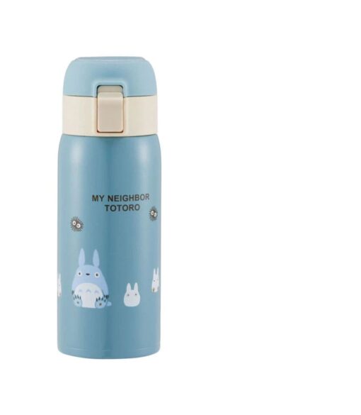 My Neighbor Totoro Bottiglia D'acqua One Push Mat Blue 350ml Semic