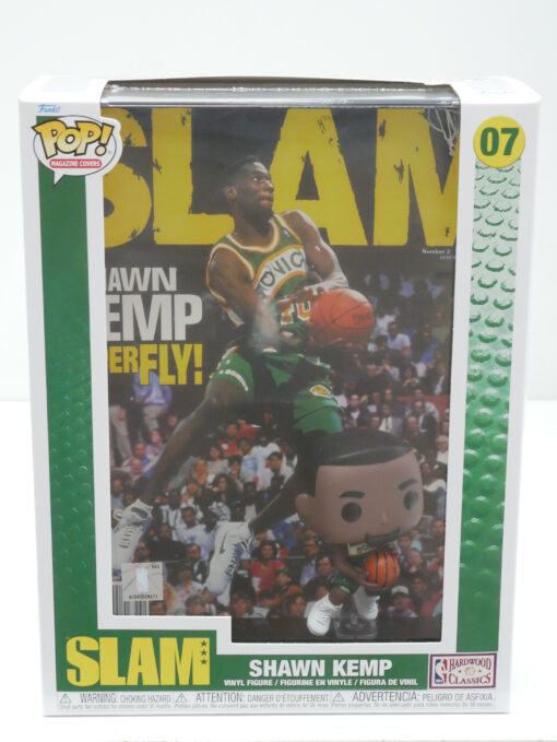 NBA Seattle Sonic Funko Pop! Cover del Basket: Slam Vinile Figura Shawn Kemp 9 Cm (Spedito in 24 ore)