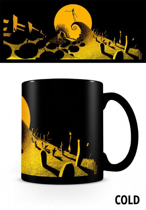 Nightmare Before Christmas Heat Change Tazza graveyard Scene Pyramid International
