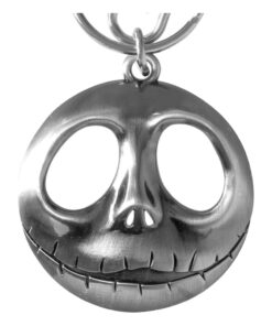 Nightmare Before Natale Metal Portachiavi Jack Head Con Bow Con Figure Int.