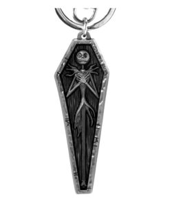 Nightmare Before Natale Metal Portachiavi Jack In Coffin Con Figure Int.