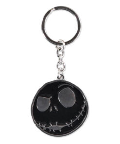 Nightmare Before Christmas Metal Portachiavi Jack Skellington's Face Difuzed