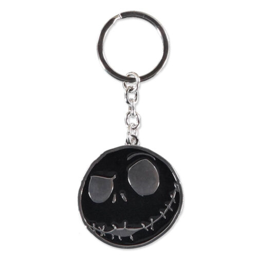 Nightmare Before Christmas Metal Portachiavi Jack Skellington's Face Difuzed