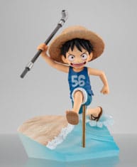 One Piece G.e.m. Series Pvc Statua Monkey D. Luffy Run! Run! Run! 15th Anniversary Ver. 12 Cm Megahouse