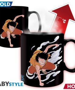 One Piece  Tazza Cambia Colore 460 Ml Luffy & Ace Abystyle