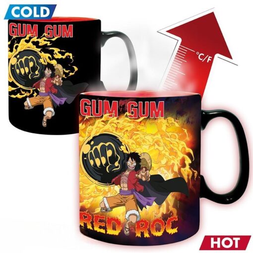 One Piece Tazza in Ceramica Luffy Vs Kaido che Cambia con Calore 460ml