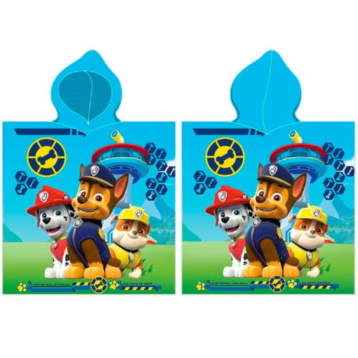 Paw Patrol Microfibre Poncho Asciugamano Nickelodeon