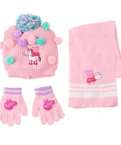 Peppa Pig Winter Set Scalda Collo Cappello Guanti Cerdà