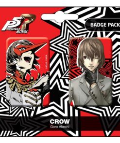 Persona 5 Royal Spilla Badges 2-pack Crow / Goro Akechi Popbuddies