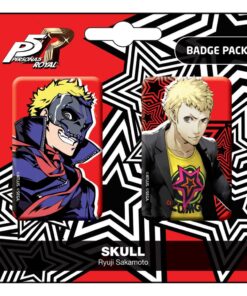 Persona 5 Royal Spilla Badges 2-pack Skull / Ryui Sakamoto Popbuddies