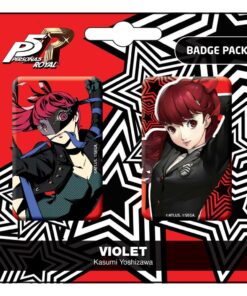 Persona 5 Royal Spilla Badges 2-pack Violet / Kasumi Yoshizawa Popbuddies