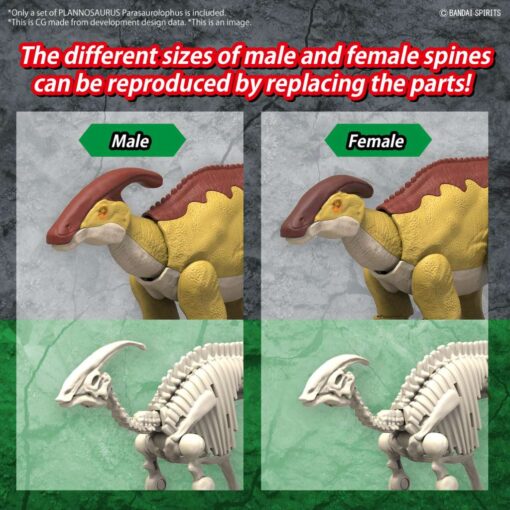 PLANNOSAURUS PARASAUROLOPHUS Model Kit Bandai Model Kit Gunpla
