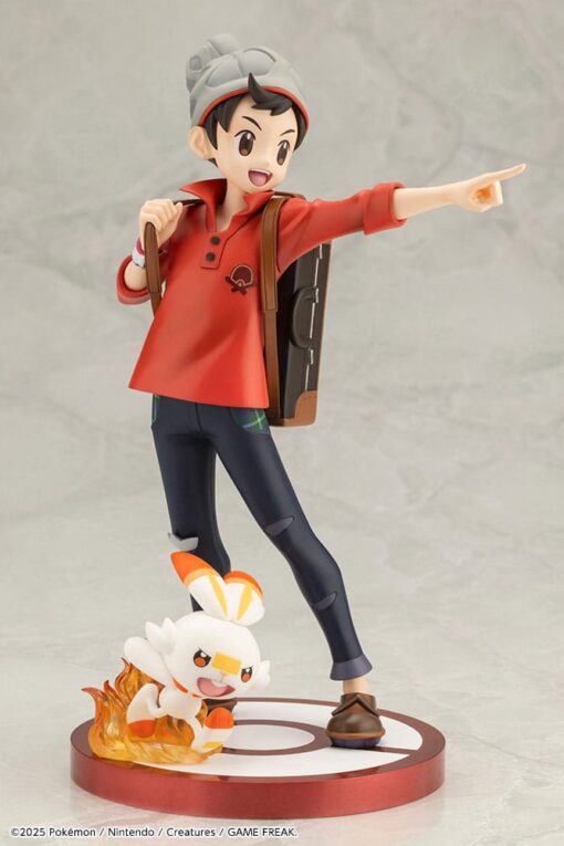 Pokémon Artfxj Statua 1/8 Victor & Scorbunny 21 Cm Kotobukiya