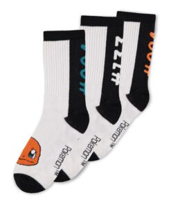 Pokemon Calzini 3-pack Heads Black & White 39-42 Difuzed