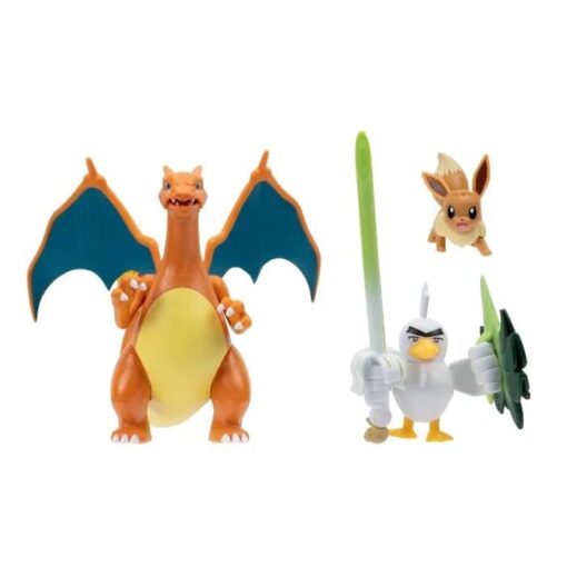 Pokémon Figura 3-pack Eevee