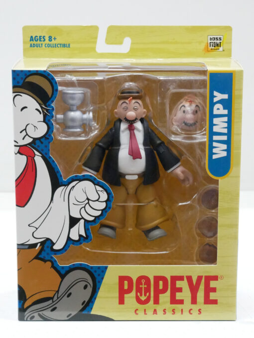 Popeye Classics Action Figure Pvc J. Wellington Wimpy 15 Cm Boss Fight Studio (Spedito in 24 ore)