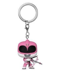 Power Rangers 30th Pop! Vinile Portachiavis 4 Cm Pink Ranger  Funko