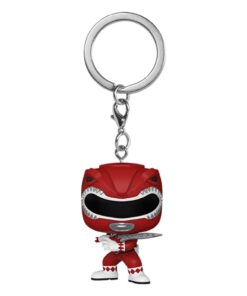 Power Rangers 30th Pop! Vinile Portachiavis 4 Cm Red Ranger  Funko