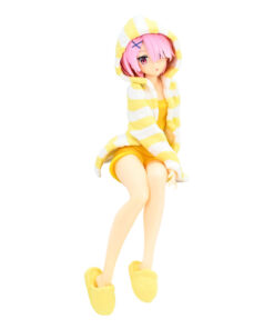 Re:zero Noodle Stopper Pvc Statua Ram Room Wear Yellow Color Ver. 14 Cm Furyu