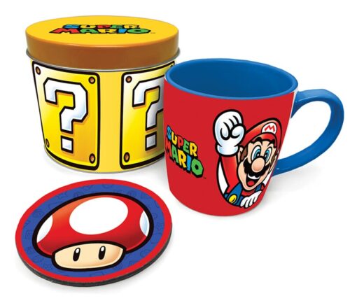 Regalo Tazza Tin Set Super Mario Let's Go - Gadget