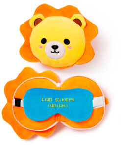 Relaxeazzz Adoramals Lion Da Viaggio Cuscino Eye Mask Puckator