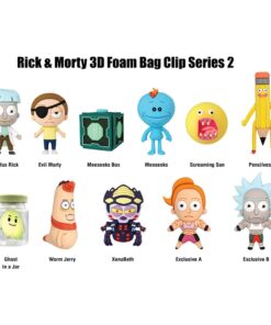 Rick E Morty 3d Pvc Bag Clips Series 2  Con Figure Int.