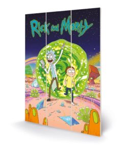 Rick E Morty In Legno Wall Art Portal 20 X 30 Cm Pyramid International