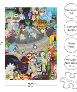 Rick&morty 1000 Pezzi Puzzle Puzzle Aquarius Ent