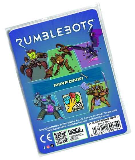 Rumblebots Rinforzi Italiano Espansione Gioco Da Tavolo DV Giochi