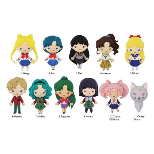 Sailor Moon Bag Clips 3D Serie 3 Blind Box Con Figure Display (24) 6 Cm Monogram
