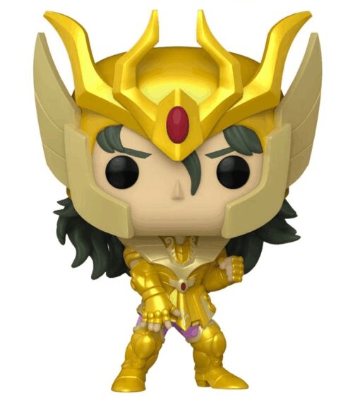 Saint Seiya Funko POP Vinile Figura Virgo Shun Gold 9 cm Scatola Rovinata