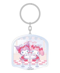 Sanrio Acrylic Portachiavi Hello Kitty & Friends American Diner 6 Cm Sakami Merchandise
