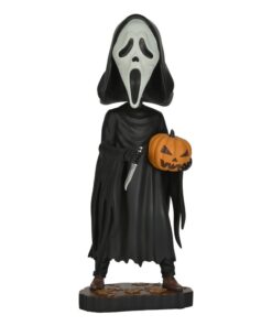 Scream Head Knocker Bobble-head Ghost Face Con Pumpkin 20 Cm Neca