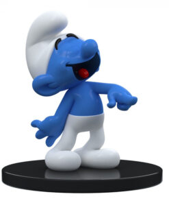 Smurfs Jokey Smurf Resin Figura Statua Puppy