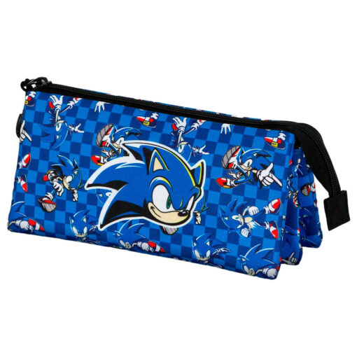 Sonic The Hedgehog Plus Action Astuccio Triplo Karactermania