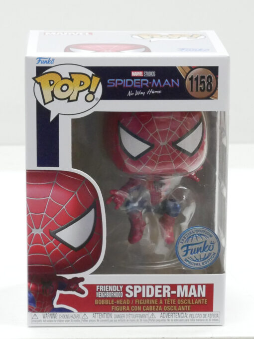 Spider-Man Pop! Marvel Friendly Neighborhood Figure Bobble-Head 9 cm Funko 1158 (Spedito in 24 ore)