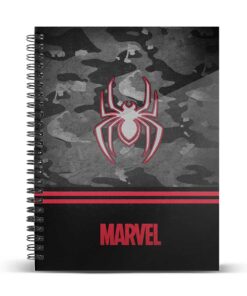 SPIDER-MAN Quaderno A4 Strisce Dark Karactermania