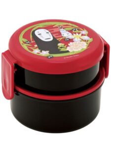 Spirited Away Two Layer Round Shape Contenitore Per Il Pranzo No Face Dark Red Skater