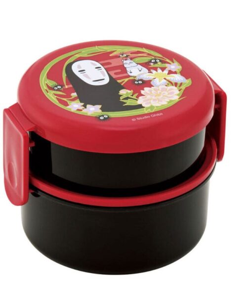 Spirited Away Two Layer Round Shape Contenitore Per Il Pranzo No Face Dark Red Skater
