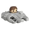 Star Wars Bitty Pop! Rides Vinile Figura Display Han Solo W/millenium Falcon 2