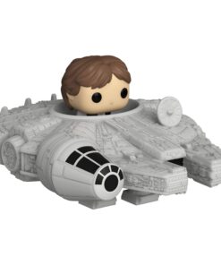 Star Wars Bitty Pop! Rides Vinile Figura Display Han Solo W/millenium Falcon 2