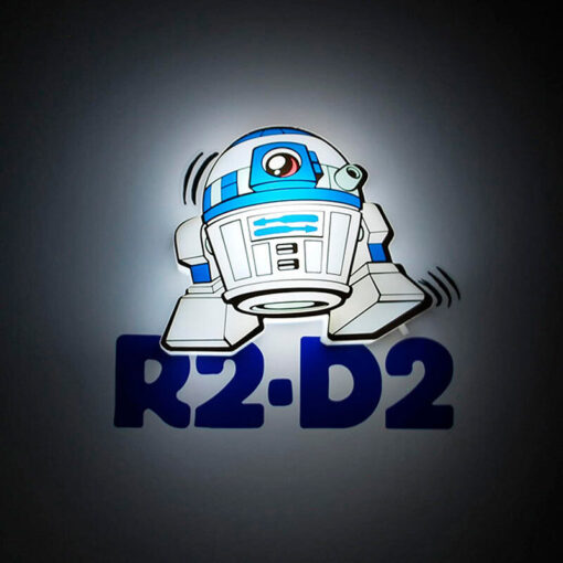 Star Wars R2-d2 3d Light Fx Mini Lampada 3d Light Fx