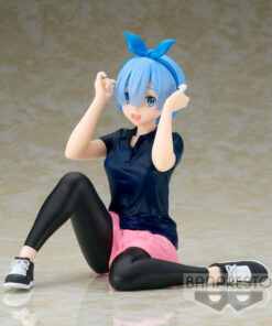 Starting Life In Another World Re:zero Training Style Relax Rem Figura 14cm Banpresto