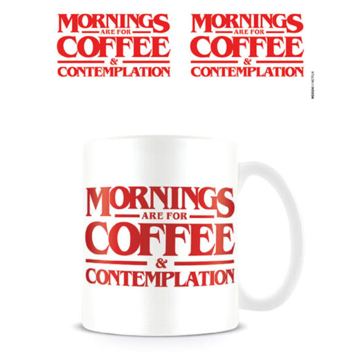Stranger Things Morning Are For Coffee Tazza Pyramid