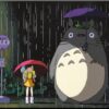 STUDIO GHIBLI TOTORO BUS STOP WOOD PANEL POSTER