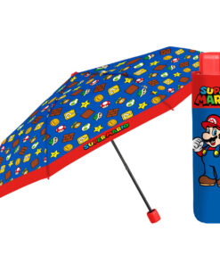 Super Mario Bros Manual Folding Ombrello 50cm Perletti