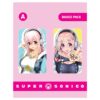 Super Sonico Spilla Badge Pack Ver A Badge Pack Popbuddies