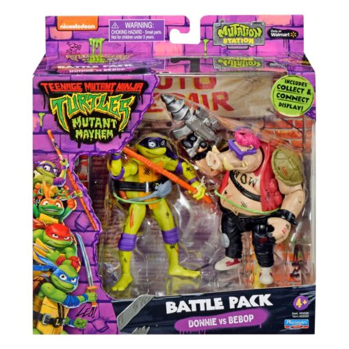 Tartarughe Ninja Action Figures Donatello Vs. Bebop 11 Cm Playmates