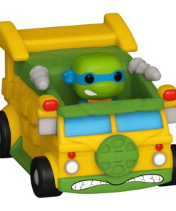 Tartarughe Ninja Pop! Rides Vinile Figura Leonardo W/van 2